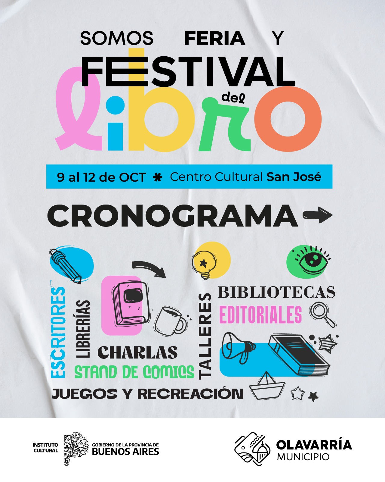 Feria libros en Olavarría la apertura cambia de dia