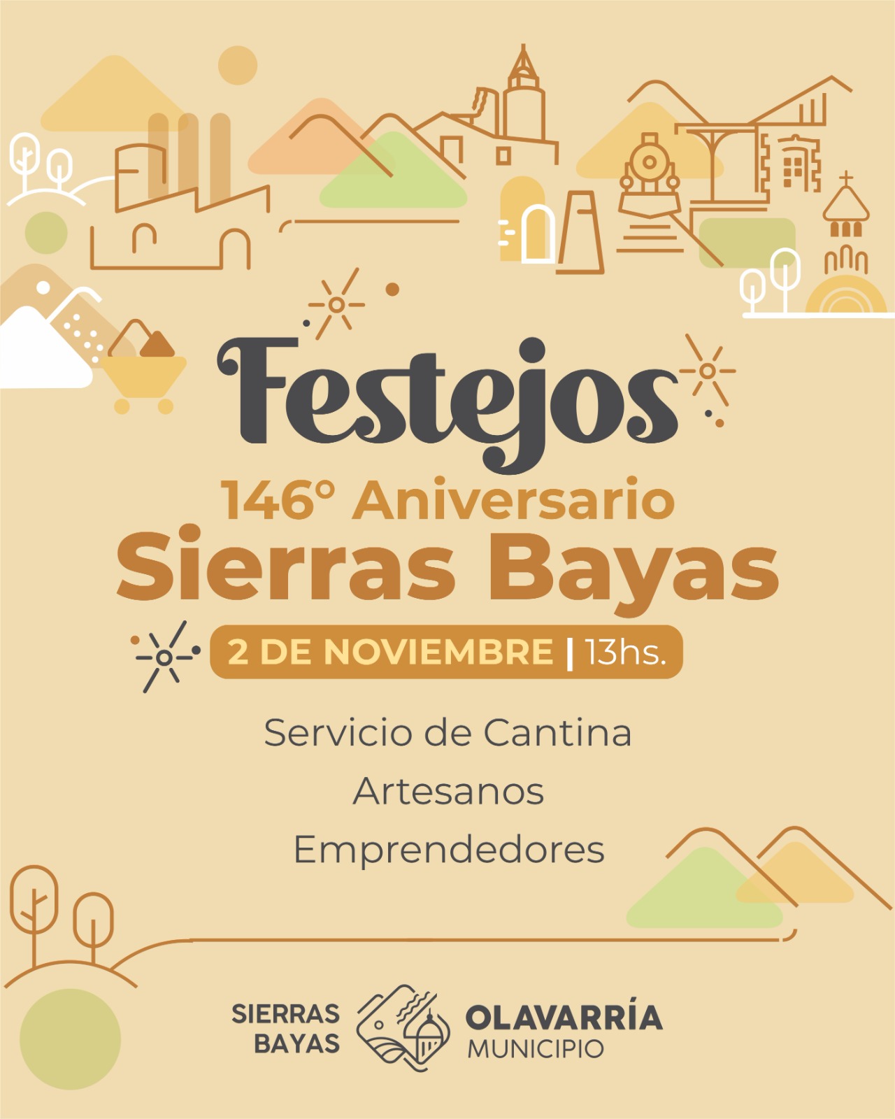Sierras Bayas celebrará este domingo su 146° Aniversario