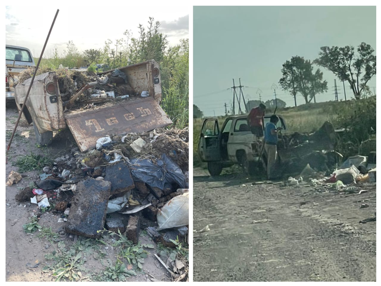 Más personas infraccionados por arrojar basura en el sector de Eva Perón y Avellaneda