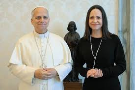 El papa León XIV recibió a María Corina Machado en el Vaticano tras la caída de Nicolás Maduro