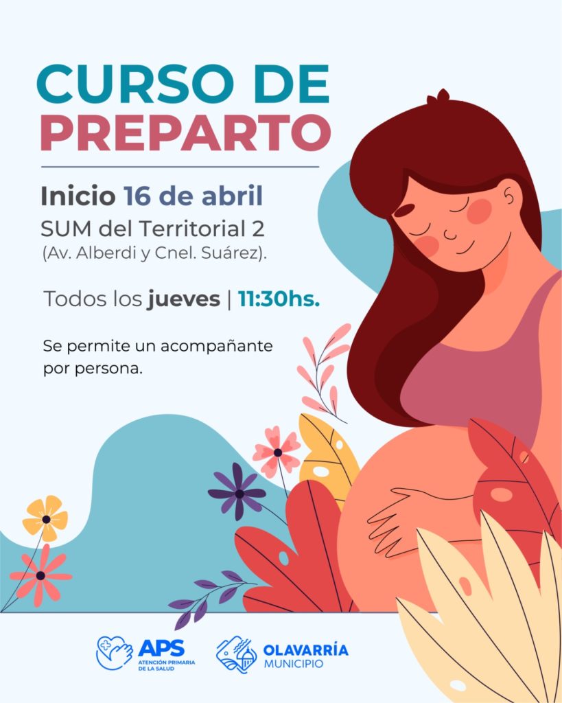 Este jueves se inicia el Curso de Preparto en el Servicio Municipal Territorial Nº 2