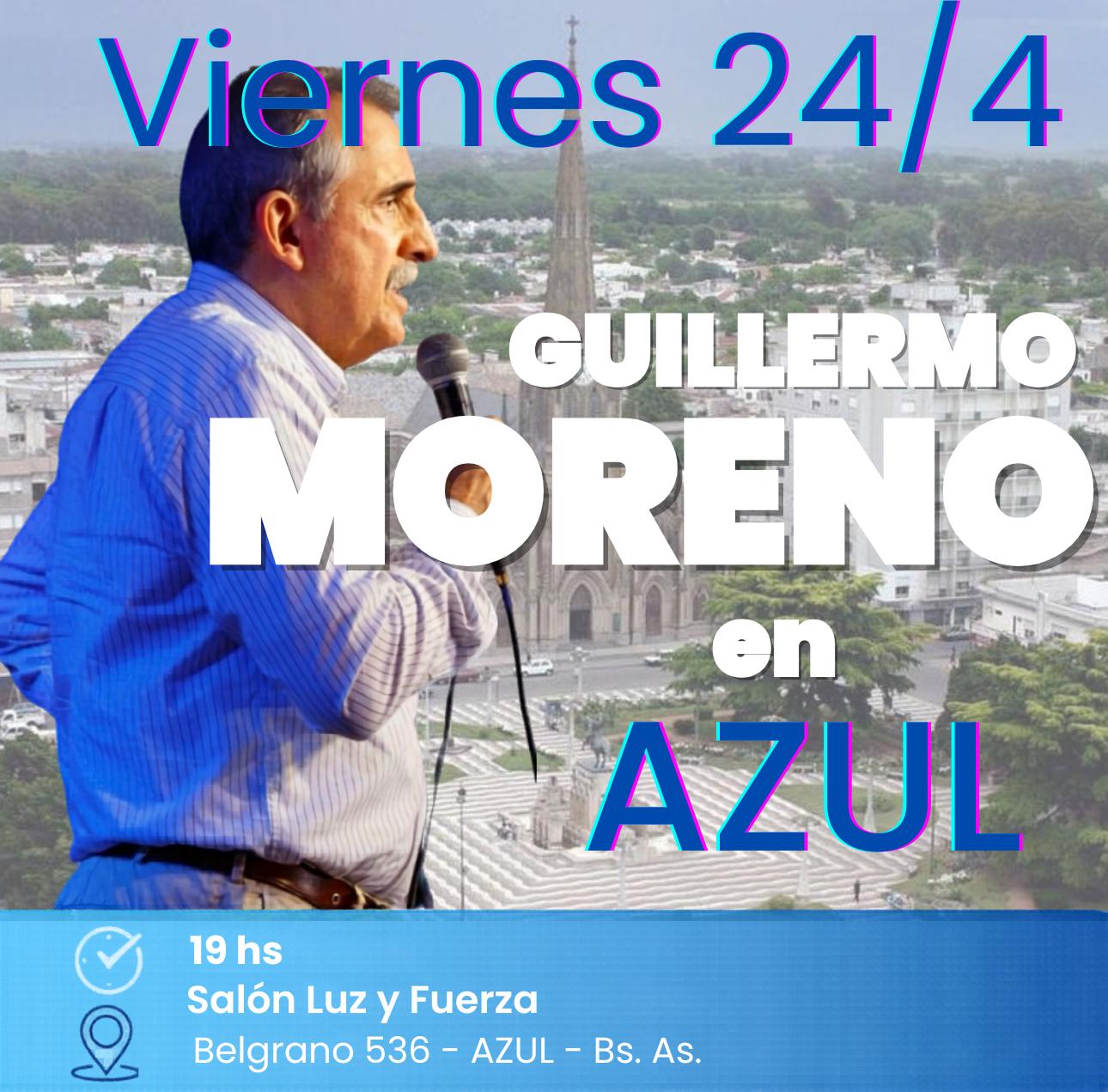 Plenario que vamos a realizar el viernes 24 en Azul con la presencia de Guillermo Moreno y la diputada nacional Marita Velázquez.