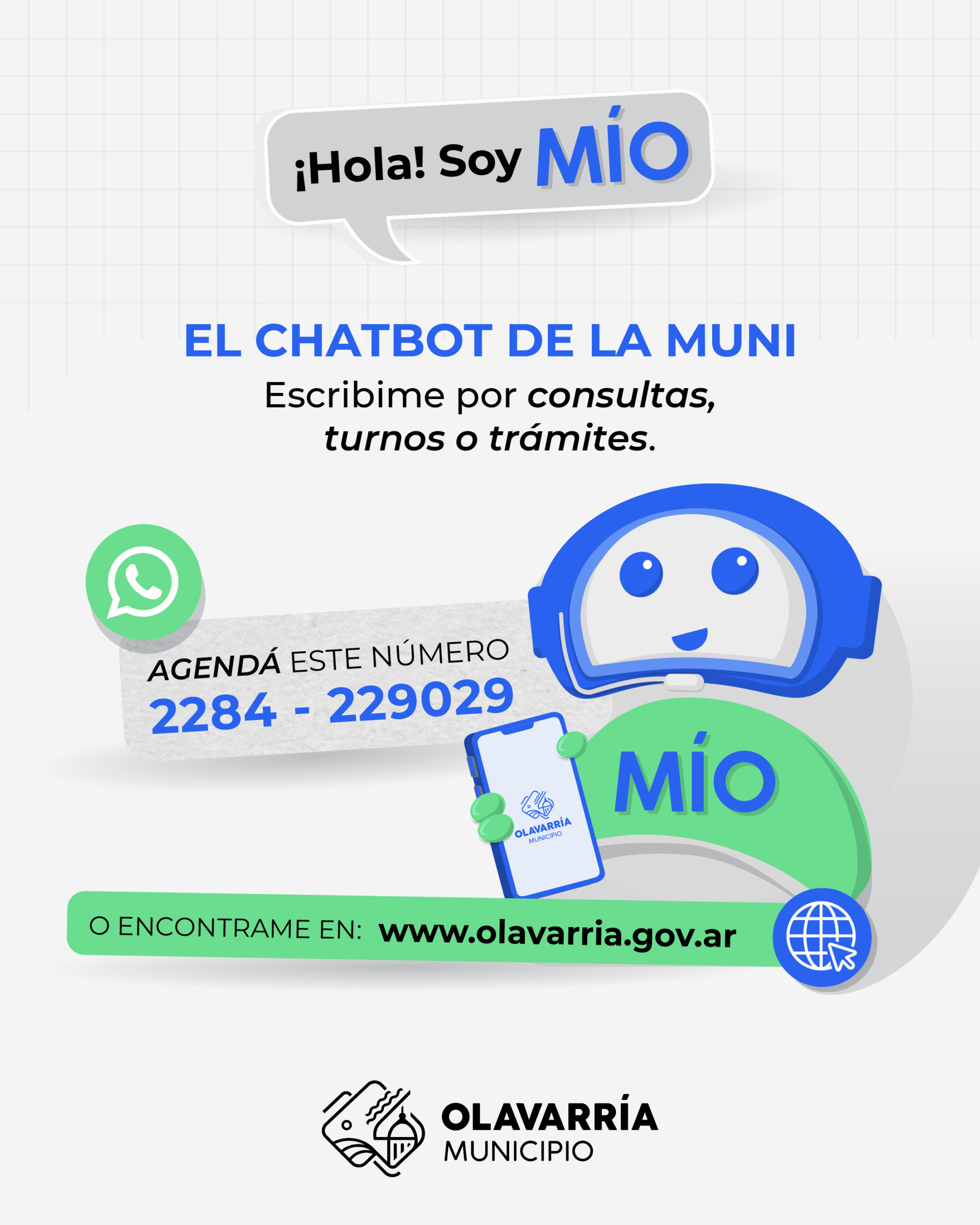 “MÍO”, el nuevo chatbot del Municipio para gestión de trámites, turnos y servicios ya está disponible