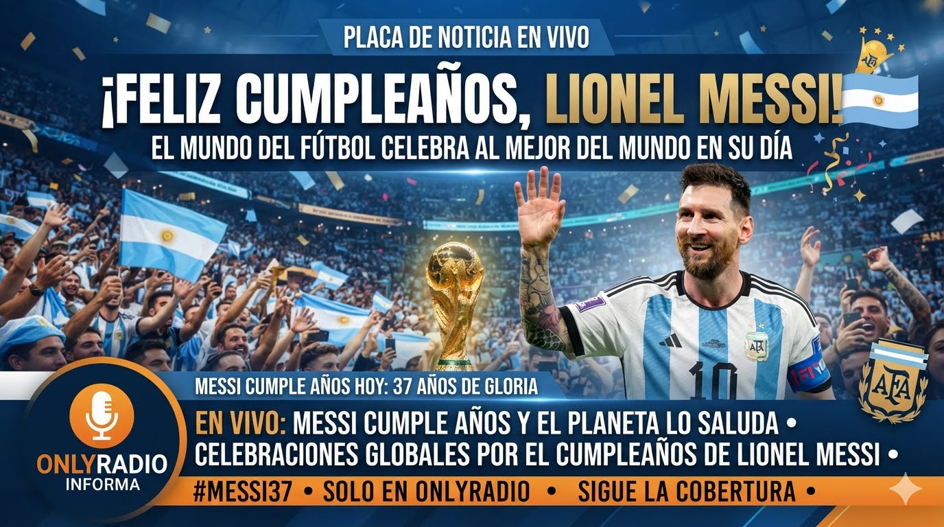 Lionel Messi está de cumpleaños y el mundo del fútbol se une para celebrarlo.