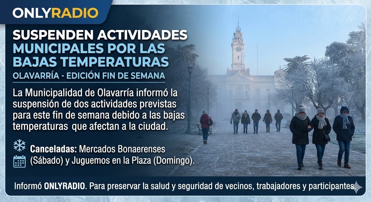 SUSPENDEN ACTIVIDADES MUNICIPALES POR EL INTENSO FRÍO