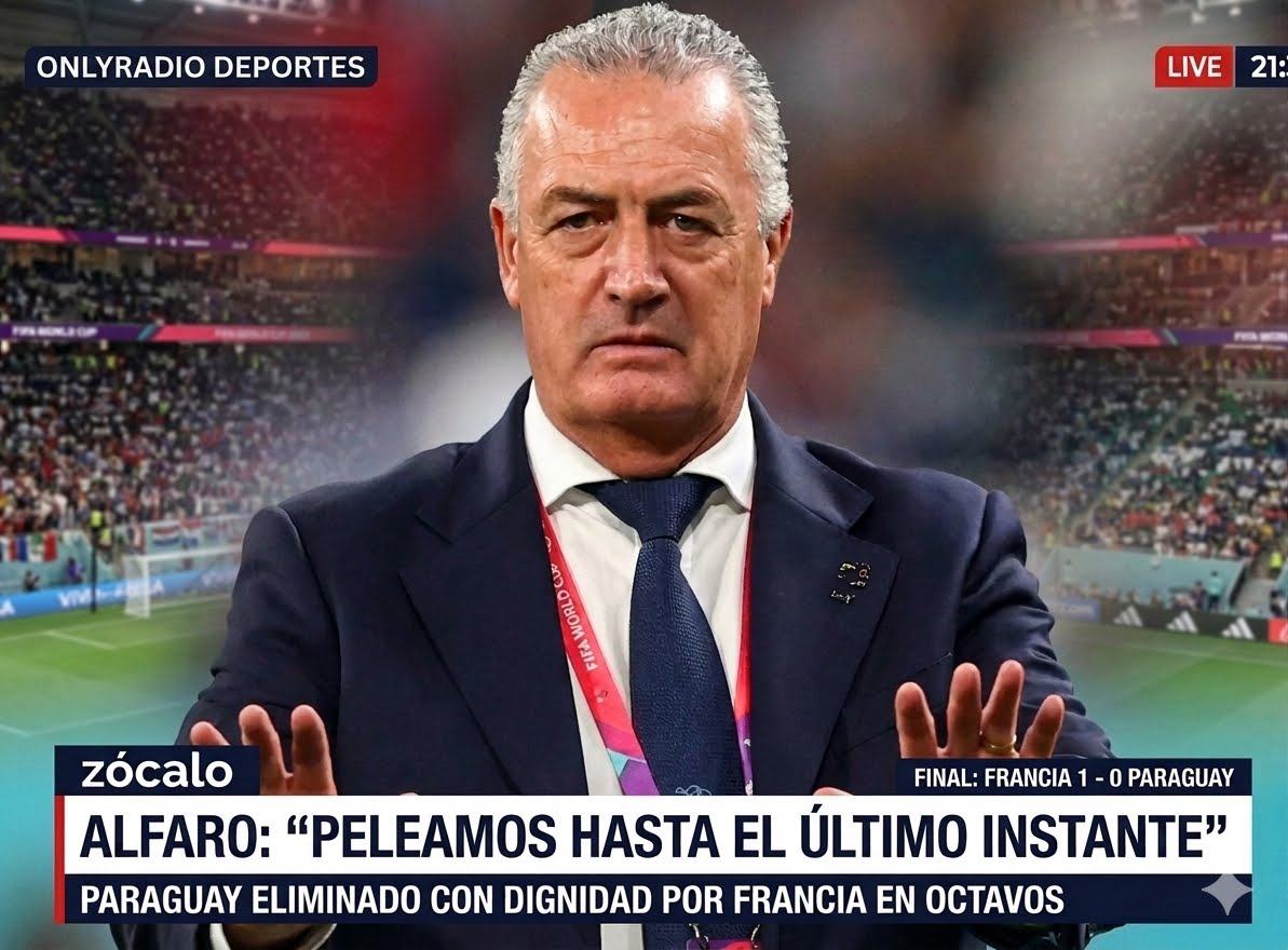 ⚽ Gustavo Alfaro, tras la eliminación de Paraguay: Hasta el último instante peleamos.