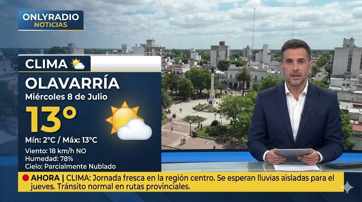 El pronóstico disponible para hoy