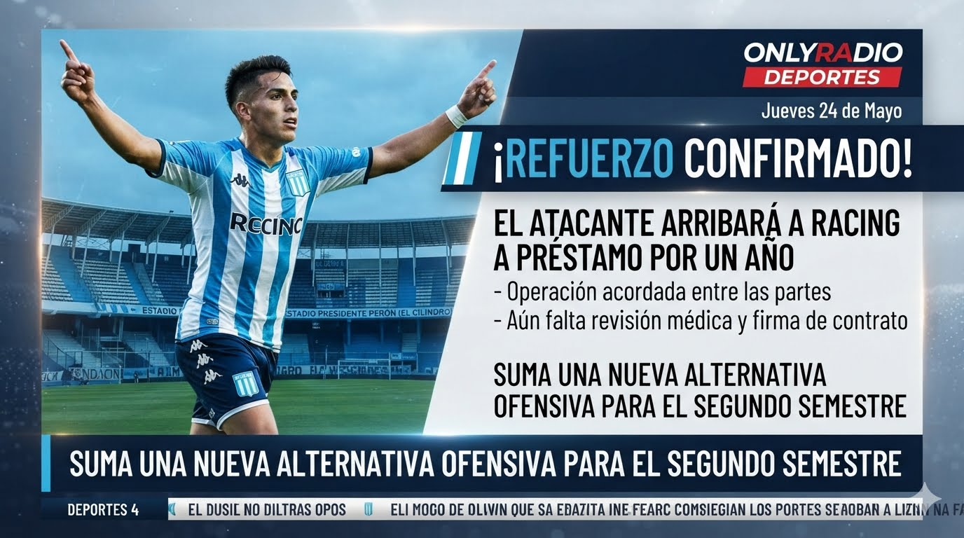 Racing ya tiene a su cuarto refuerzo llegó a un acuerdo por Lautaro Díaz.