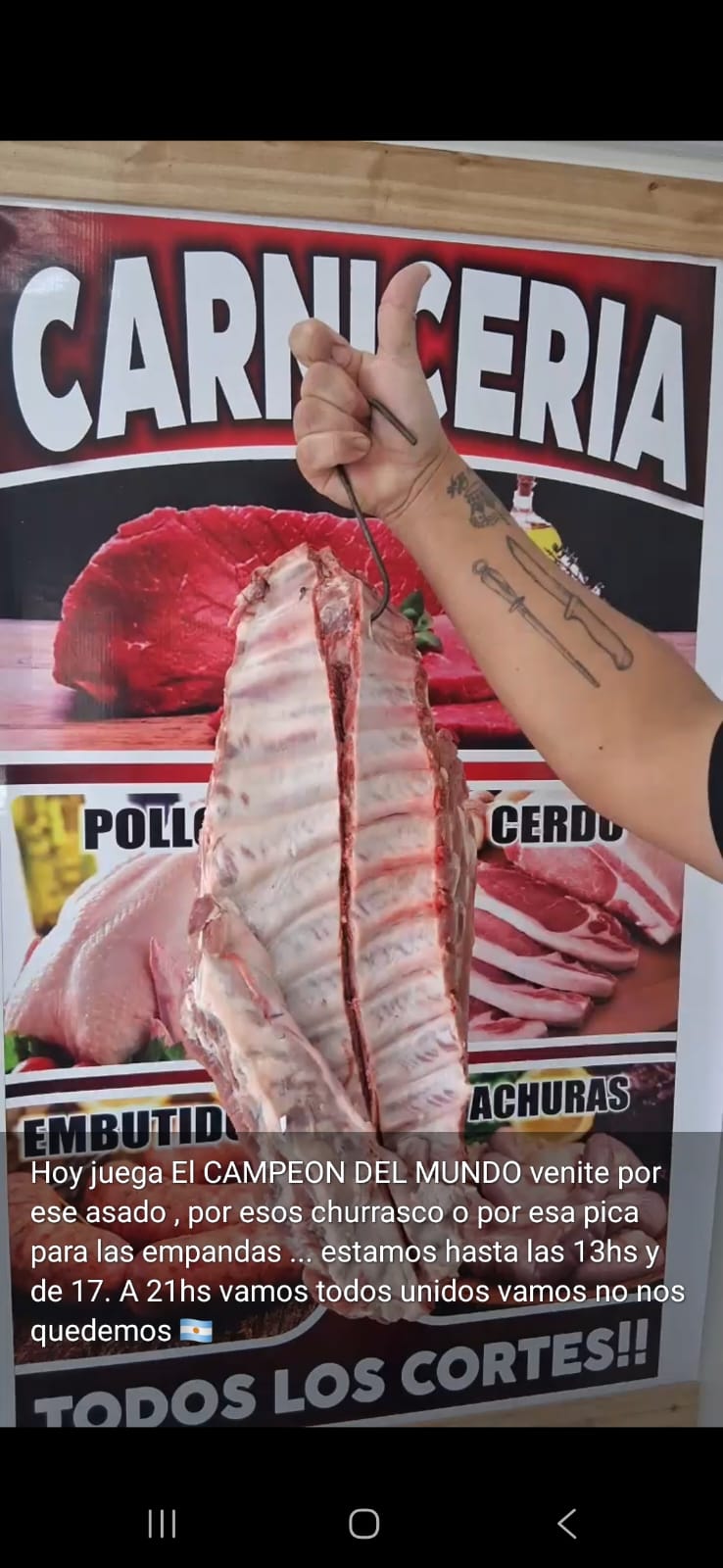 ¡Hoy juega el Campeón del Mundo y el mejor partido también se vive en la parrilla!