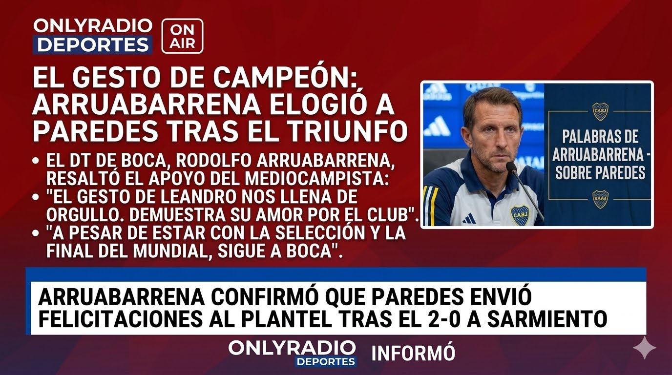 EL GESTO DE CAMPEÓN DE LEANDRO PAREDES TRAS EL TRIUNFO DE BOCA