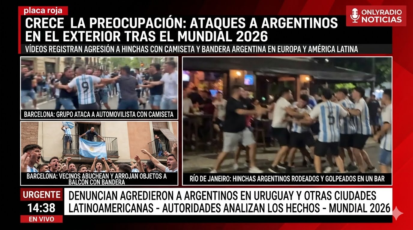 Crece la preocupación por ataques a argentinos en distintos países tras el Mundial 2026.