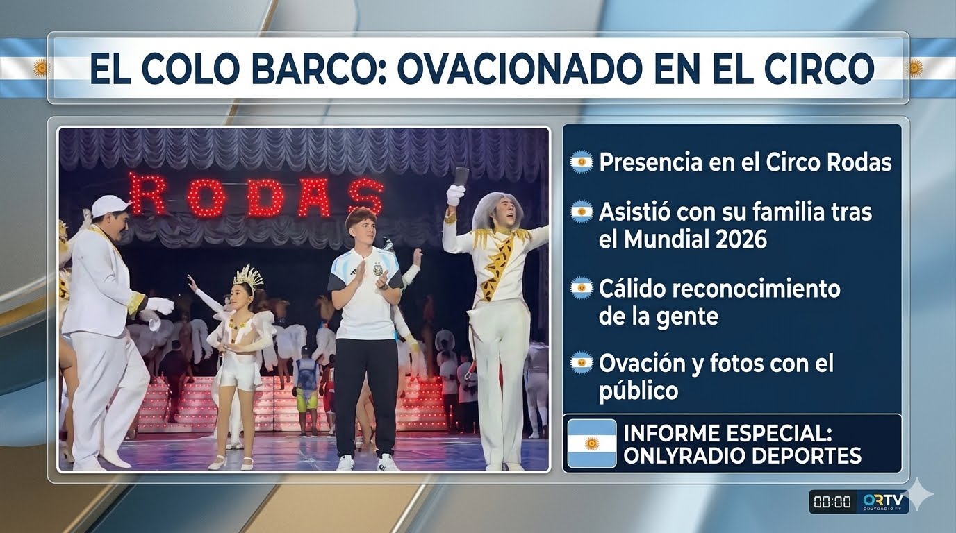 El Colo Barco fue ovacionado en un circo tras su participación en el Mundial 2026.