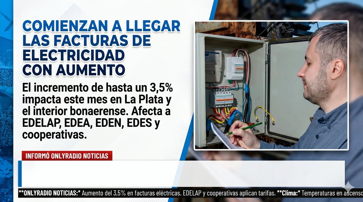 Comienzan a llegar las facturas de electricidad con aumento.