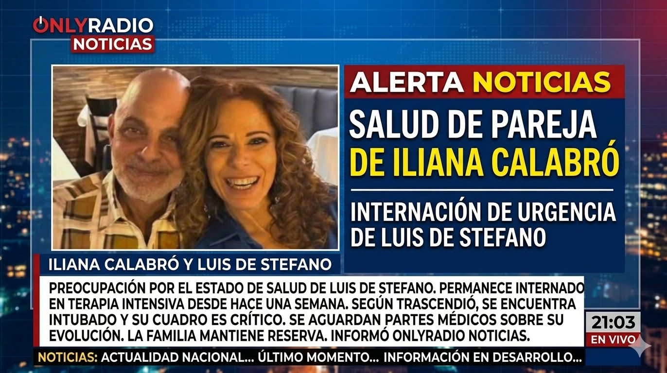 Preocupación por la salud de la pareja de Iliana Calabró.