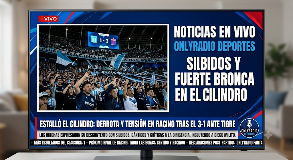 SILBIDOS Y FUERTE BRONCA EN EL CILINDRO TRAS LA DERROTA DE RACING