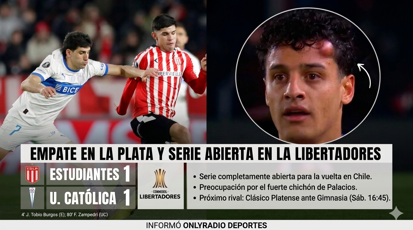 EMPATE EN LA PLATA Y SERIE ABIERTA EN LA LIBERTADORES