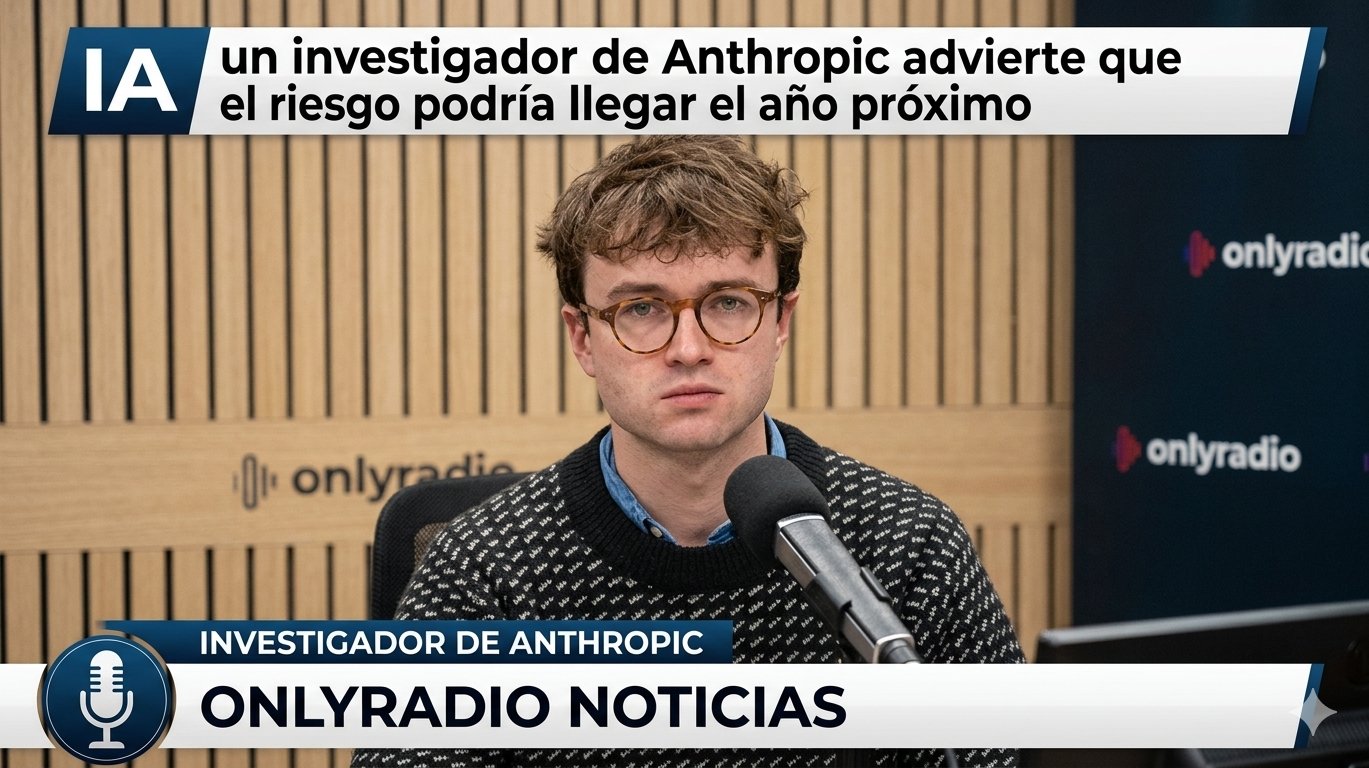 IA un investigador de Anthropic advierte que el riesgo podría llegar el año próximo.