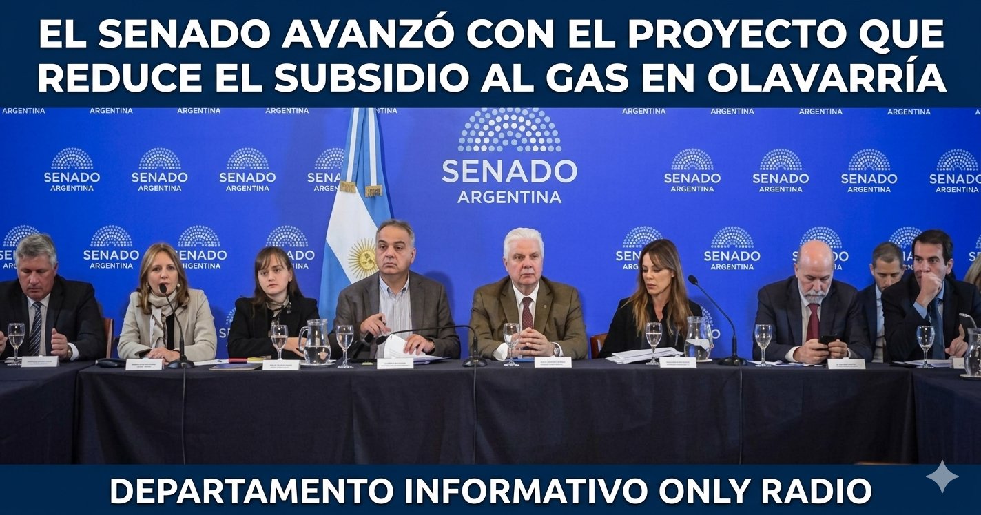 EL SENADO AVANZÓ CON EL PROYECTO QUE REDUCE EL SUBSIDIO AL GAS EN OLAVARRÍA