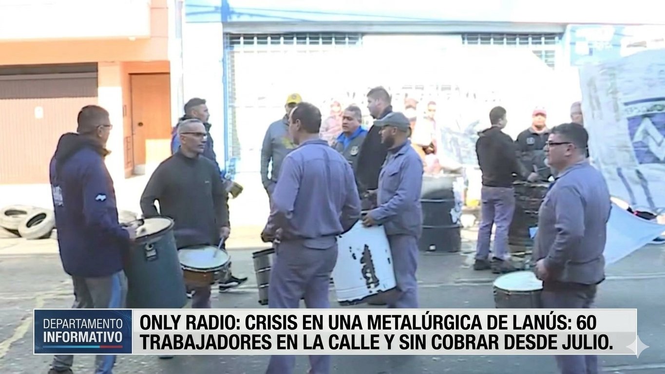 CRISIS EN UNA METALÚRGICA DE LANÚS: 60 TRABAJADORES EN LA CALLE Y SIN COBRAR DESDE JULIO