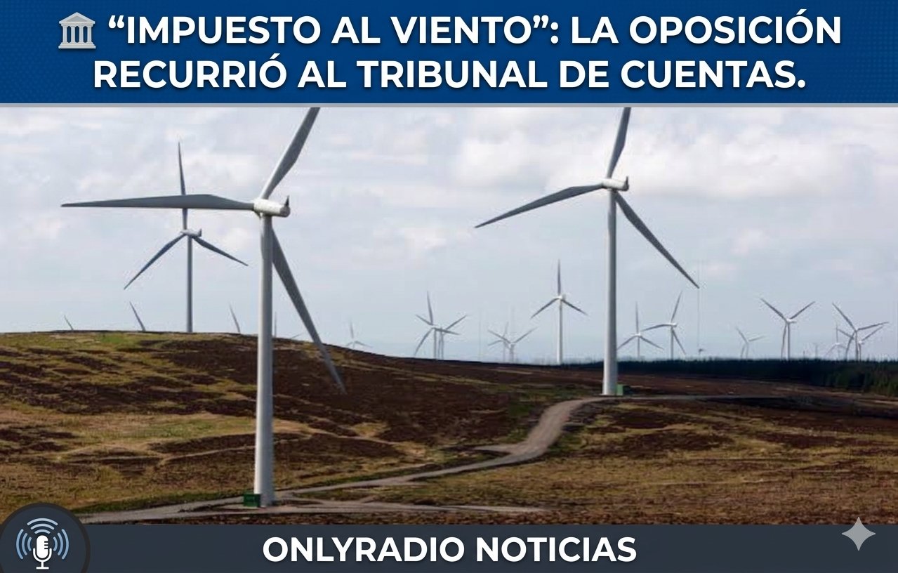 🏛️ “IMPUESTO AL VIENTO”: LA OPOSICIÓN RECURRIÓ AL TRIBUNAL DE CUENTAS.