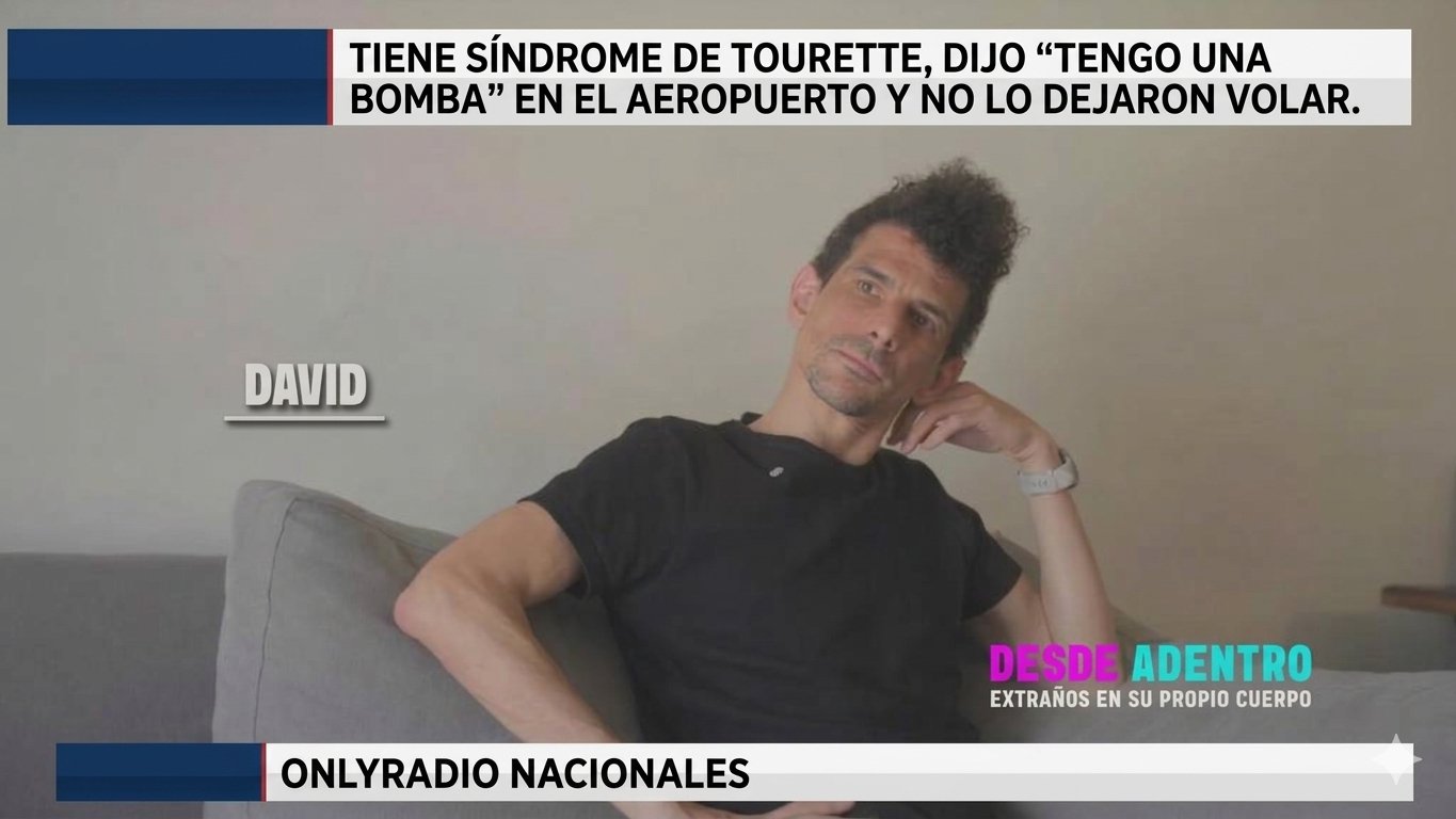 TIENE SÍNDROME DE TOURETTE, DIJO “TENGO UNA BOMBA” EN EL AEROPUERTO Y NO LO DEJARON VOLAR.
