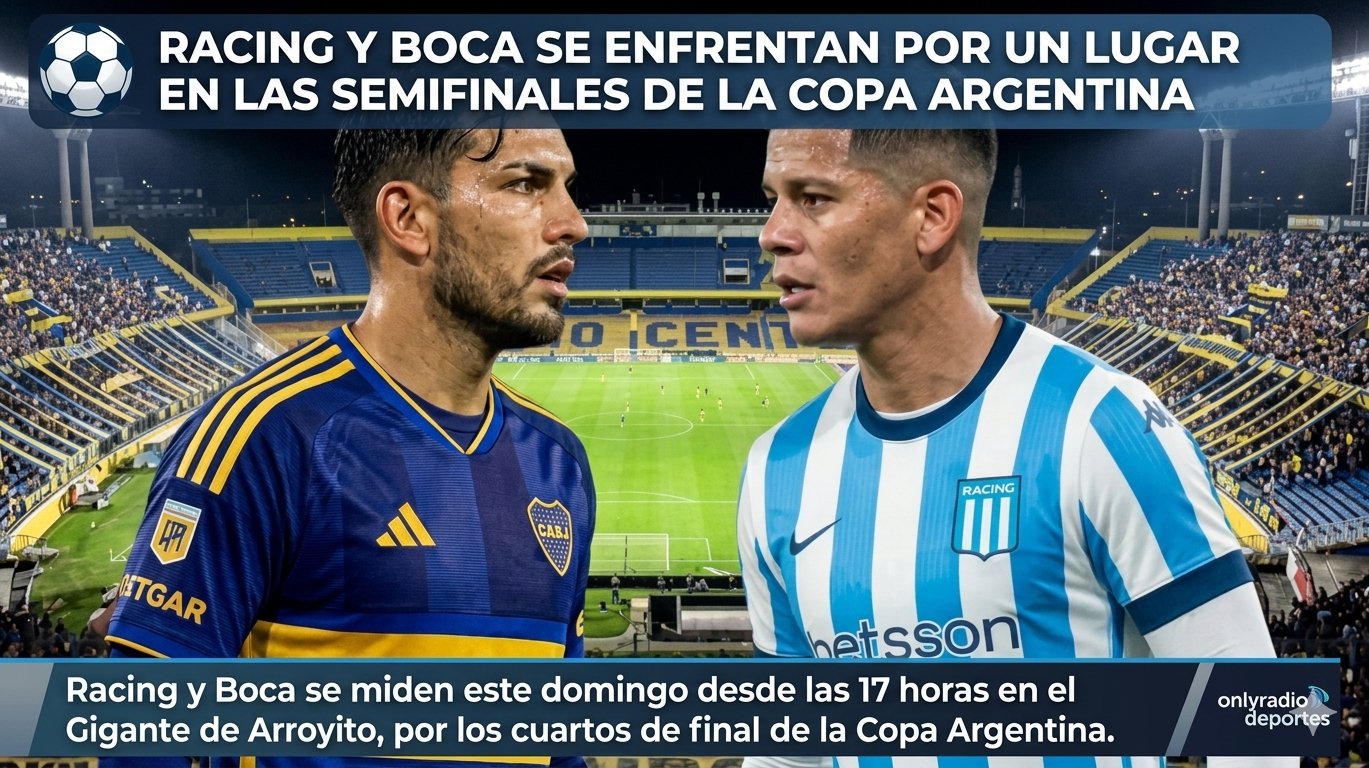 ⚽ RACING Y BOCA SE ENFRENTAN POR UN LUGAR EN LAS SEMIFINALES DE LA COPA ARGENTINA