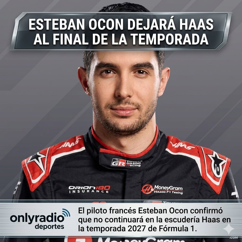 ESTEBAN OCON DEJARÁ HAAS AL FINAL DE LA TEMPORADA.