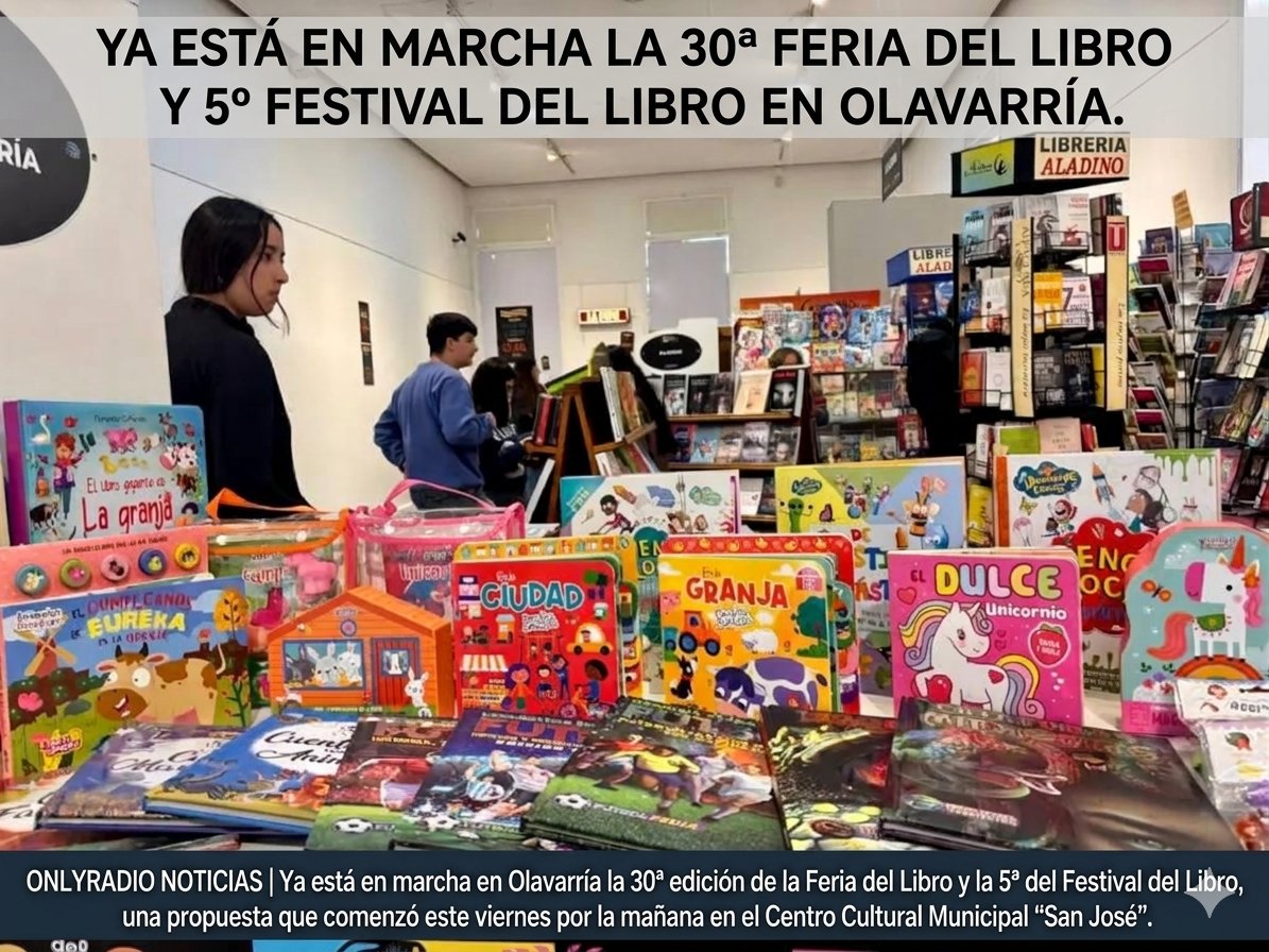 YA ESTÁ EN MARCHA LA 30ª FERIA DEL LIBRO Y 5º FESTIVAL DEL LIBRO EN OLAVARRÍA