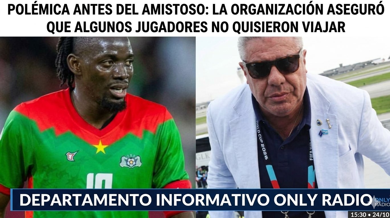 POLÉMICA ANTES DEL AMISTOSO: LA ORGANIZACIÓN ASEGURÓ QUE ALGUNOS JUGADORES NO QUISIERON VIAJAR.