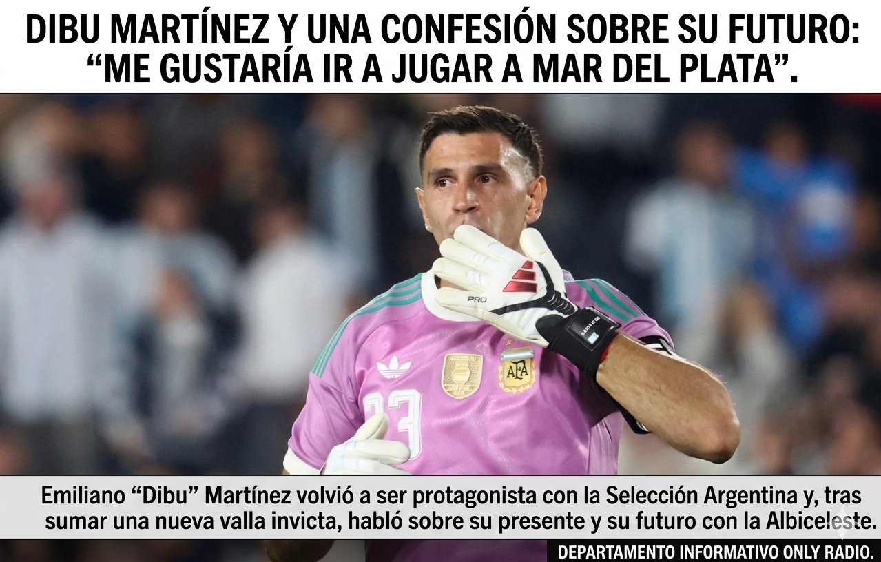 DIBU MARTÍNEZ Y UNA CONFESIÓN SOBRE SU FUTURO: “ME GUSTARÍA IR A JUGAR A MAR DEL PLATA”.