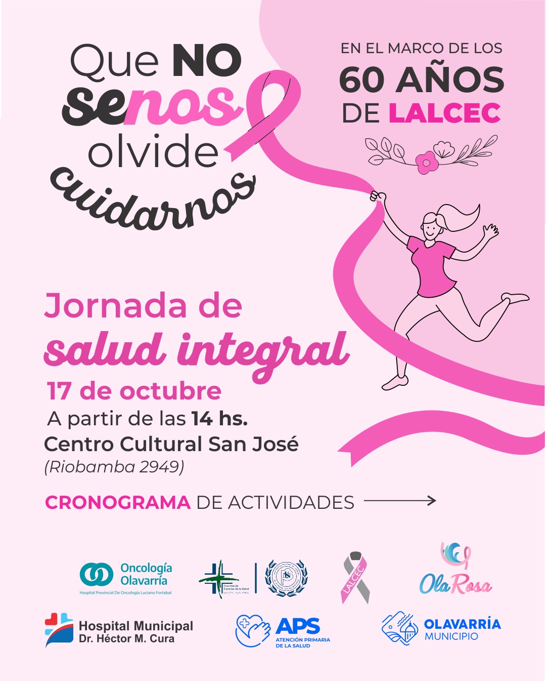 JORNADA INTEGRAL DE SALUD POR EL MES DE CONCIENTIZACIÓN DEL CÁNCER DE MAMA.
